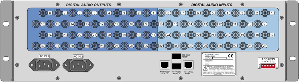 Calrec Hydra2 JB5962 - Rear-Panel-View - Synthax Audio UK